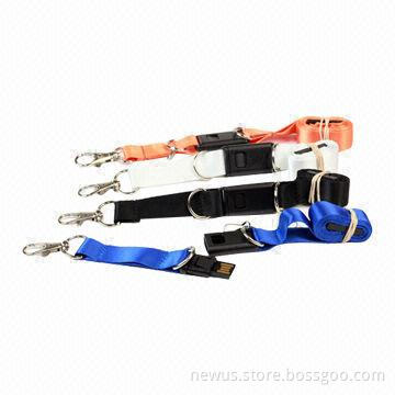 Ribbon USB Flash Drives, Made of Polyester Material